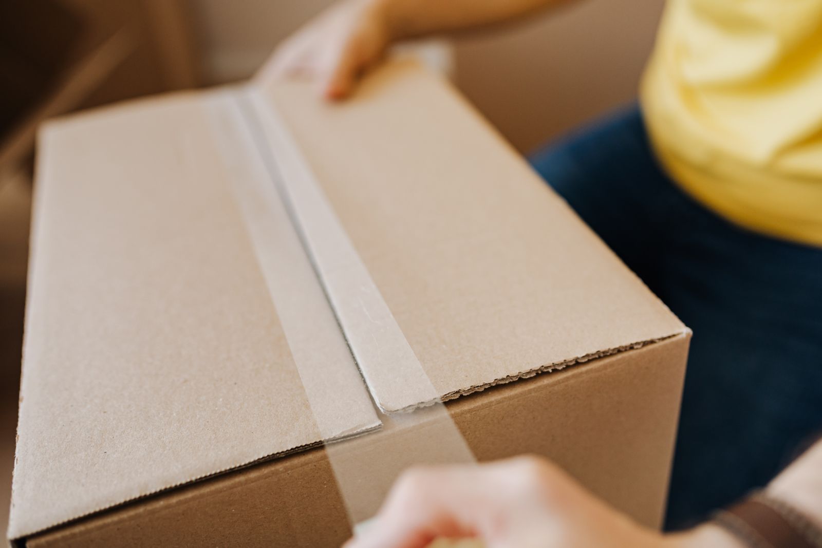 Big home kit packing supplies in use